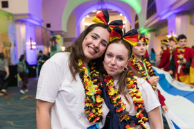 Group of people celebrating on stage