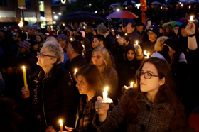 Group of people celebrating on stage