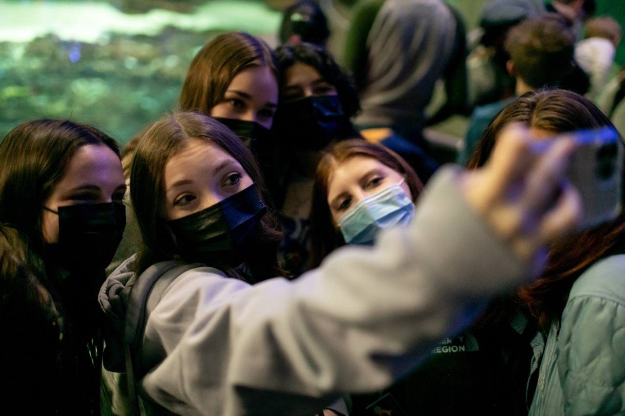 Group of people celebrating on stage